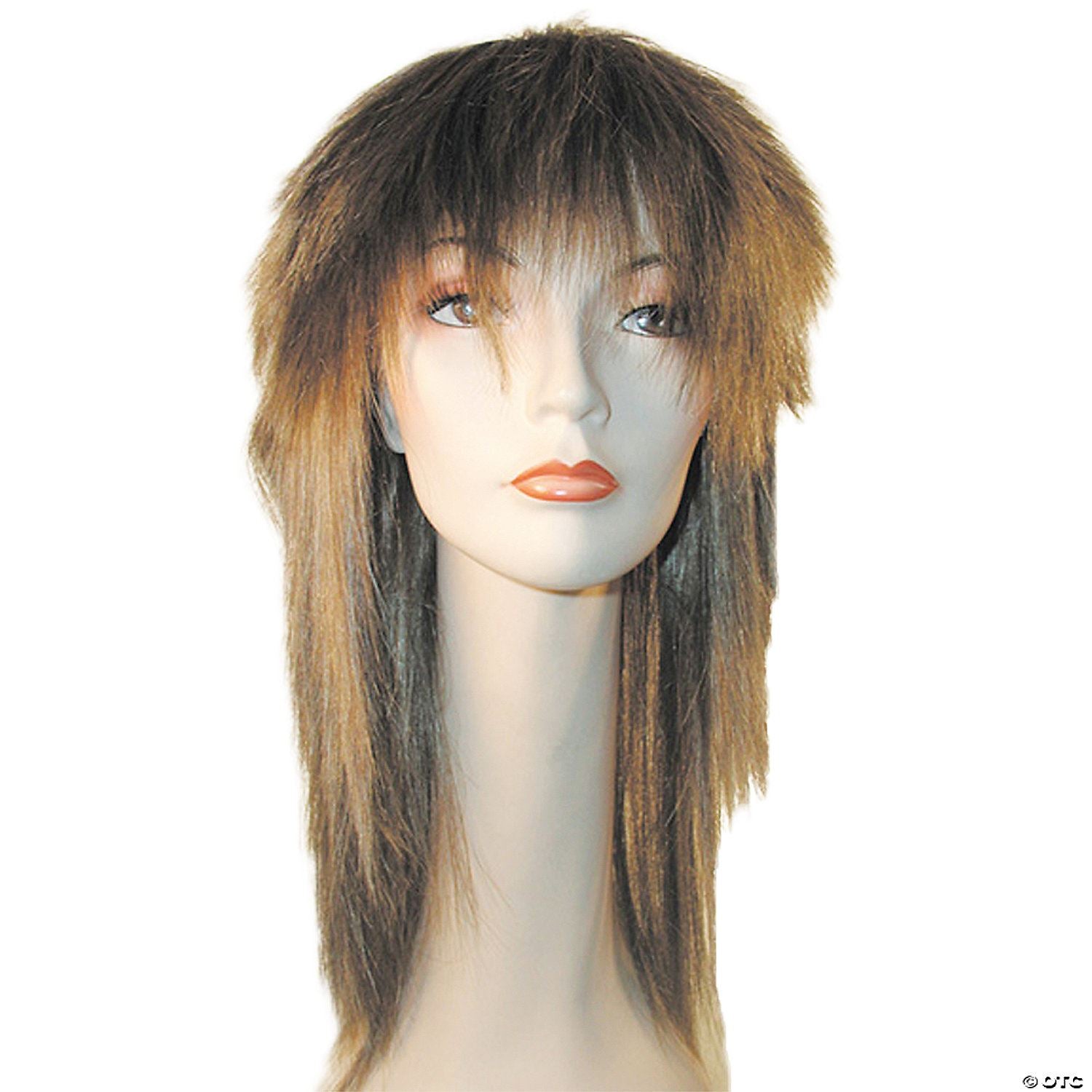 Long Punky Shag Wig Dark Brown/ Light Brown 6?10 | Blonde