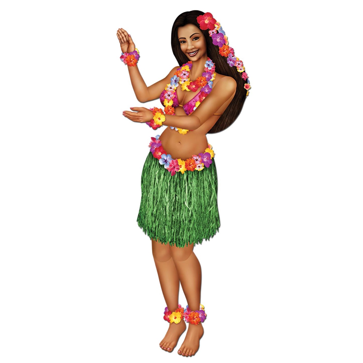 Beistle Jointed Hula Girl, 3 ft - Luau | Party Supply | Decoration