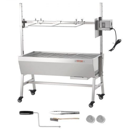 Roaster Spit Rotisserie BBQ Grill Pig Lamb Chicken Roaster 42W 135 lbs