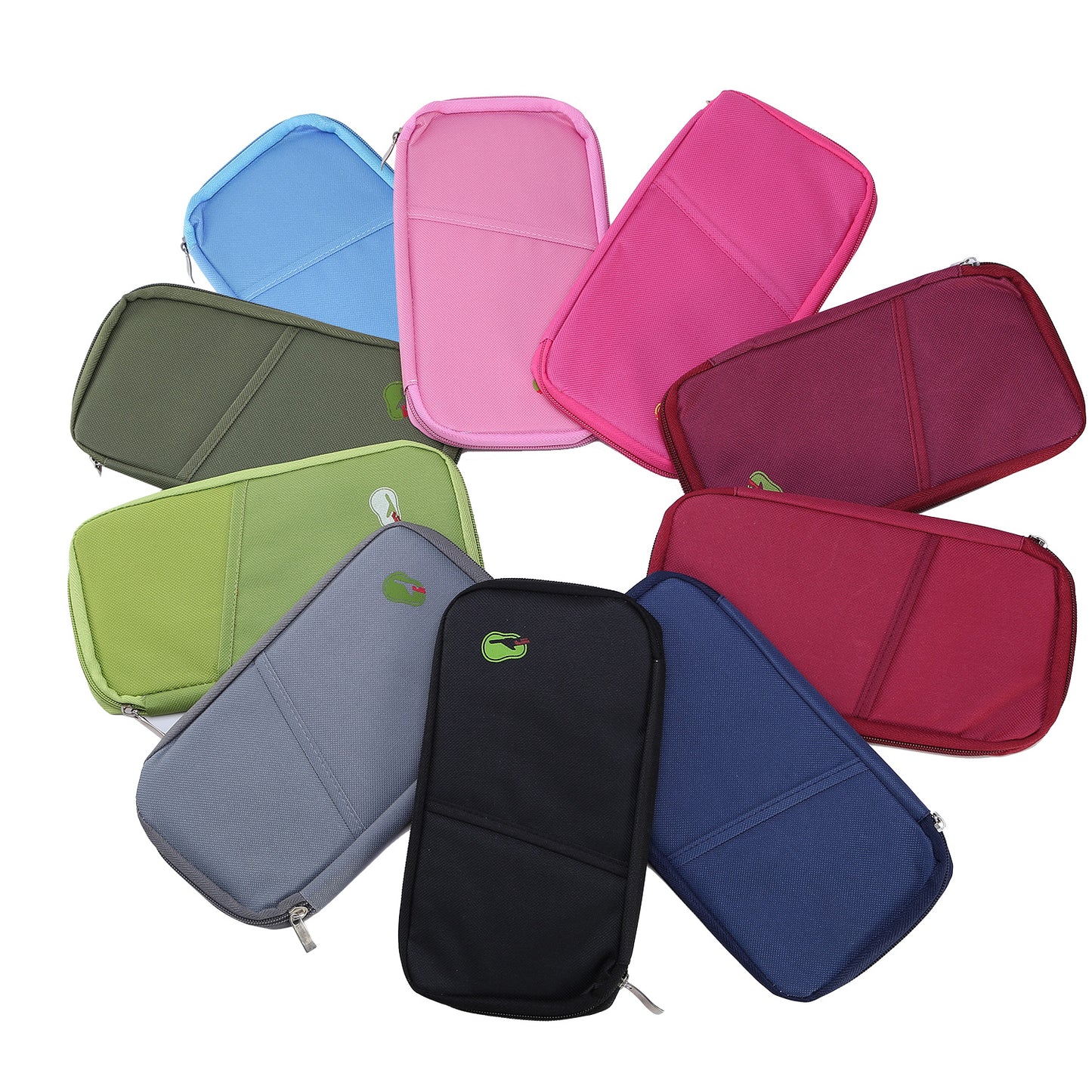 Travel Passport Wallet 12Cells Ticket ID Credit Card Holder Water Repellent