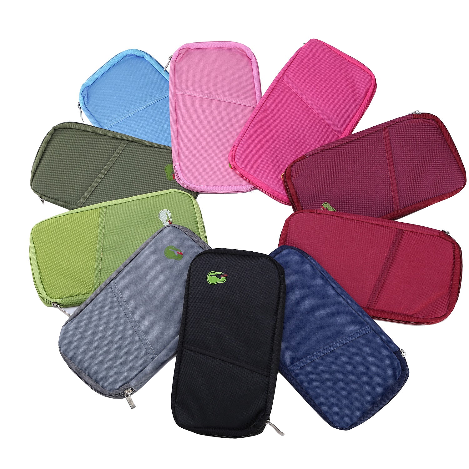 Travel Passport Wallet 12Cells Ticket ID Credit Card Holder Water Repellent