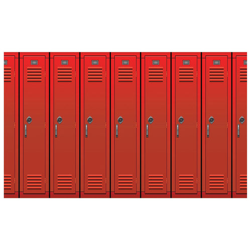 Beistle Lockers Backdrop - 90's | Party Supply | Decoration