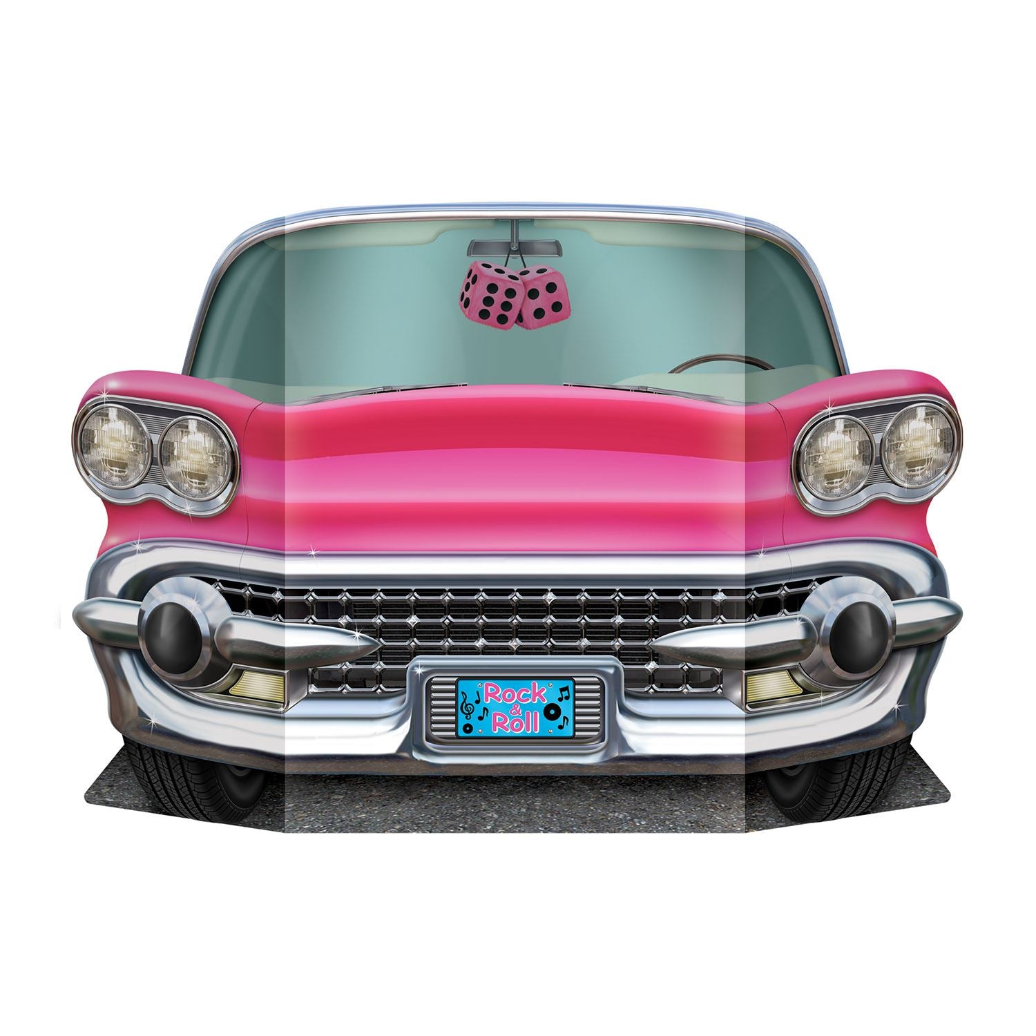 Beistle Pink Convertible Photo Prop - 50's/Rock & Roll | Party Supply