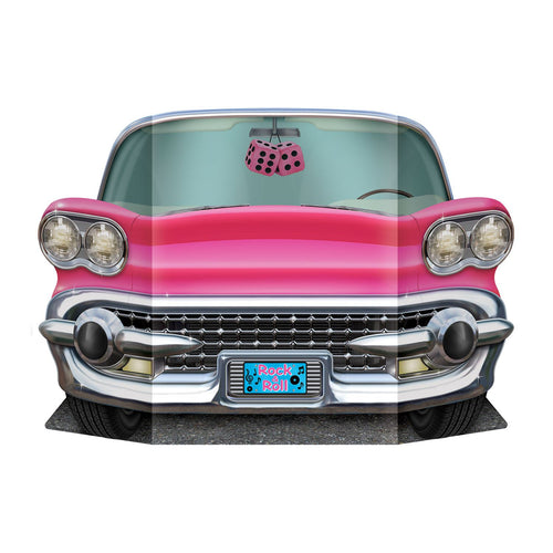 Beistle Pink Convertible Photo Prop - 50's/Rock & Roll | Party Supply