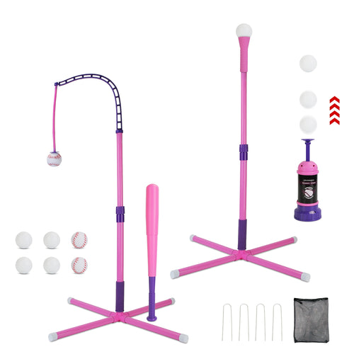 3-In-1 Baseball Toy Set For 3-5Years Old Kids And Toddlers Includes Tee Ball