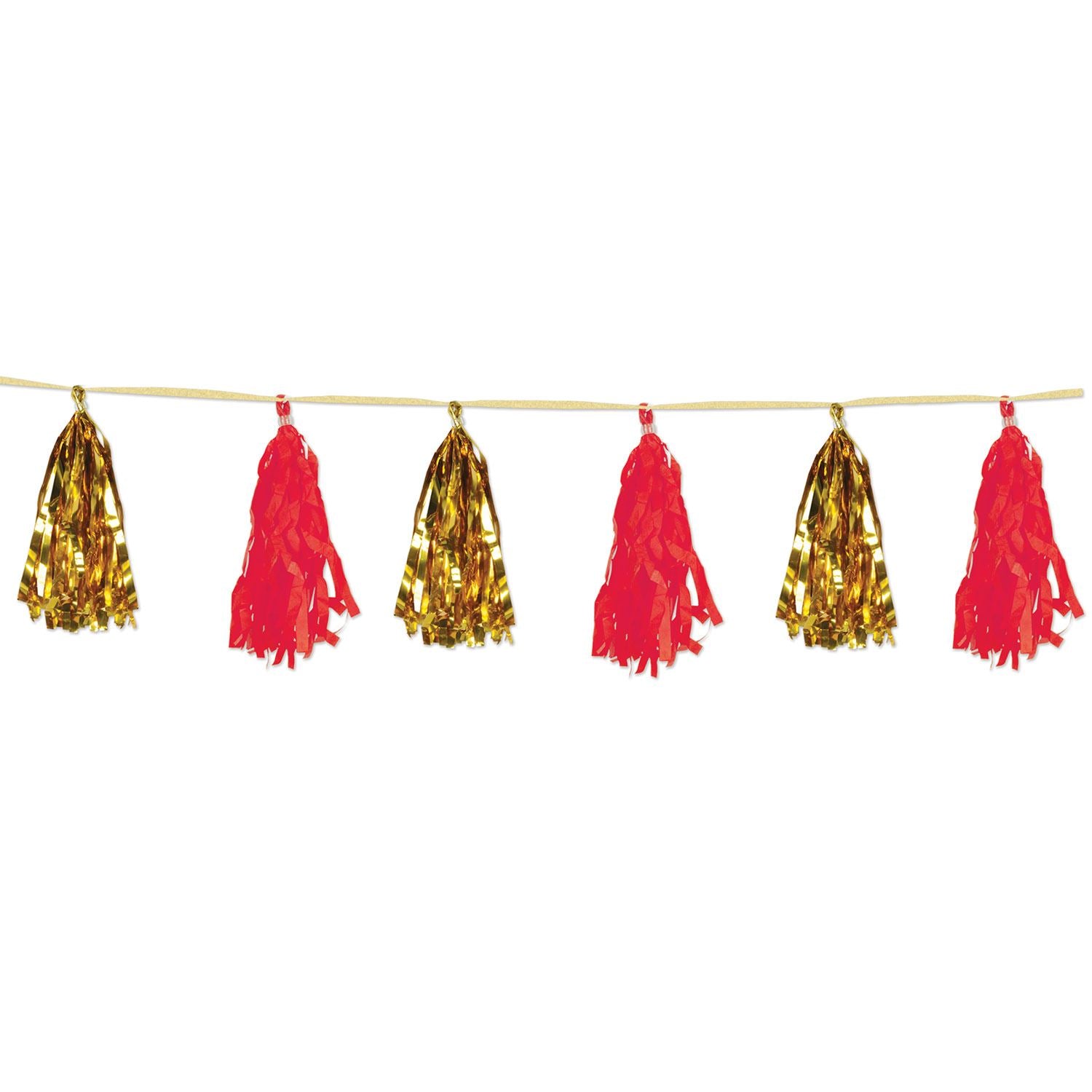 Beistle Metallic & Tissue Tassel Garland - Asian | Party Supply | Decoration