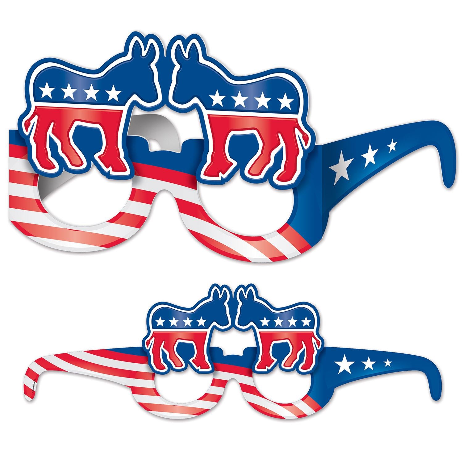 Beistle Democratic Eyeglasses - Patriotic | Party Supply | Decoration