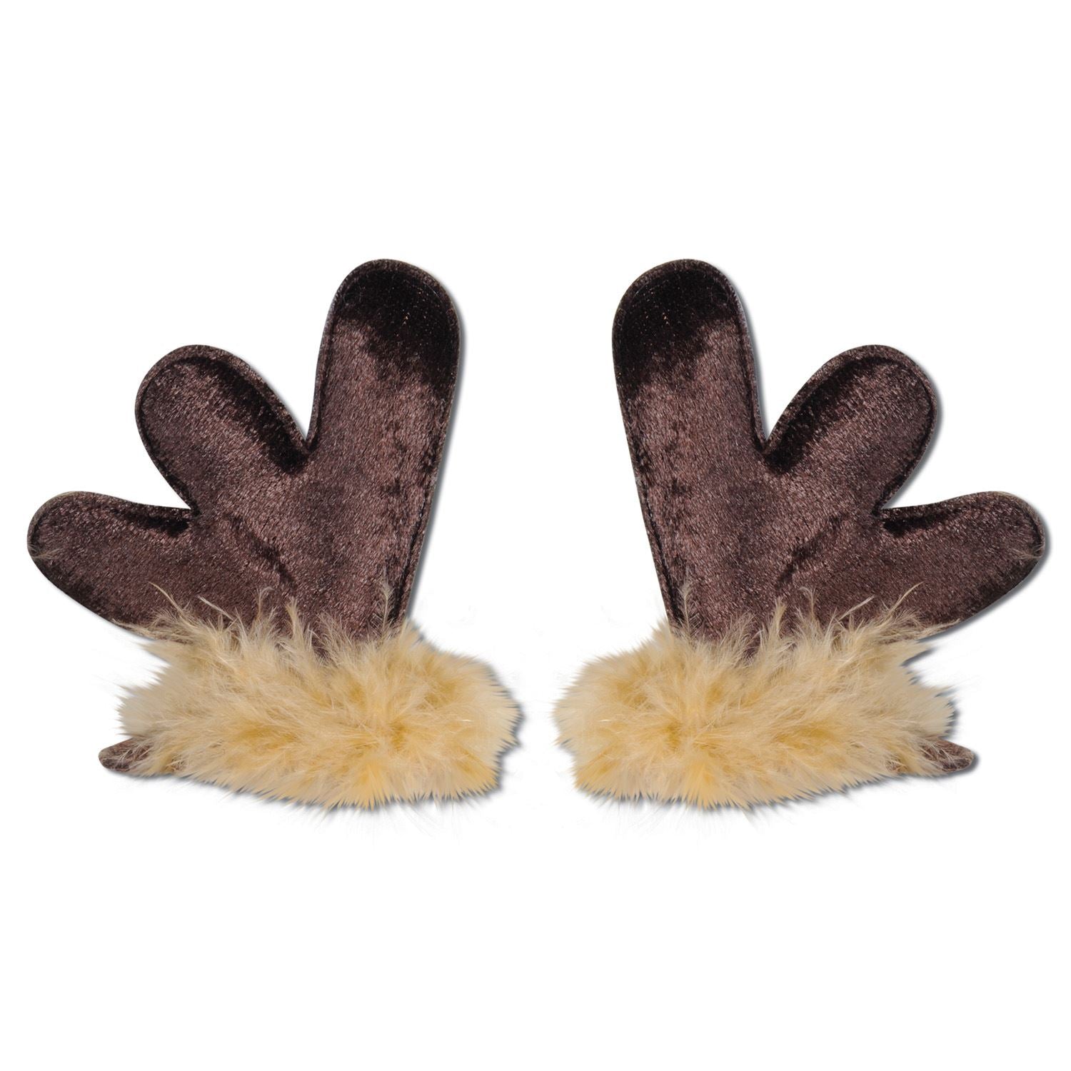 Beistle Reindeer Antler Hair Clips - Christmas/Winter | Party Supply