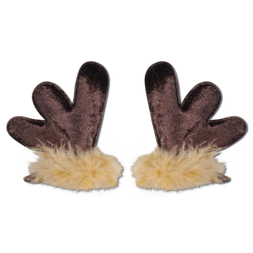 Beistle Reindeer Antler Hair Clips - Christmas/Winter | Party Supply