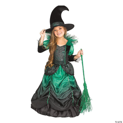Girls Emerald Witch Costume