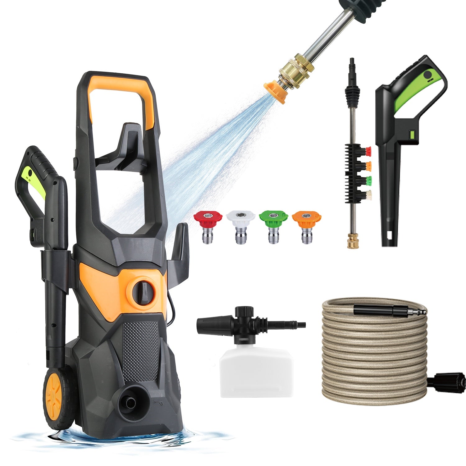 4200PSI 1.85GPM 1800W Electric Pressure Washer High Pressure Cleaning Machine
