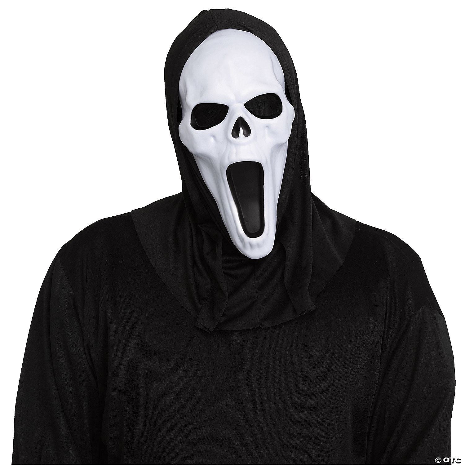 Adults Ghost Face Banshee Mask with Black Shroud | Halloween Decoration