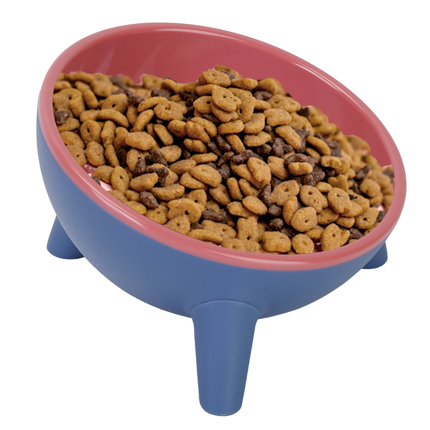 Raised Tilted Elevated Cat Food Bowl Pet Backflow Prevention Water Dish Feeding