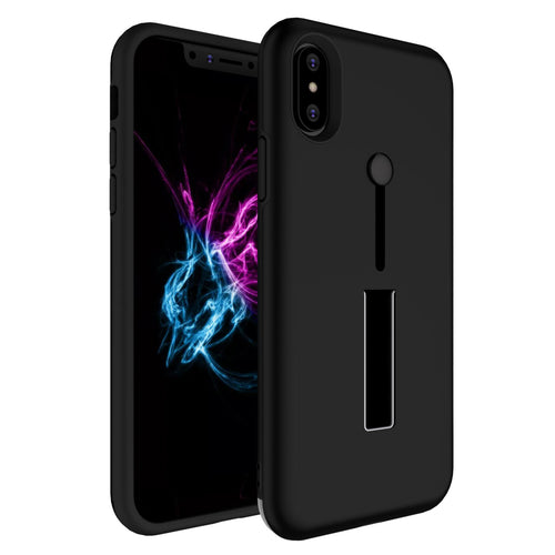 Finger Strap Phone Case for iPhone X Drop-protection Finger Ring Rugged Phone