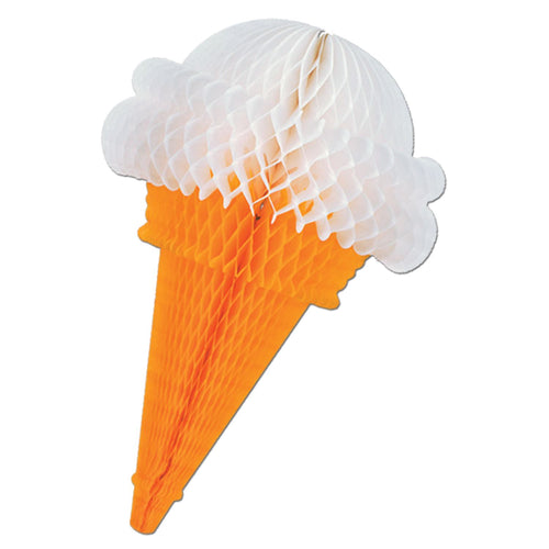 Beistle Tissue Ice Cream Cone, 15 inches - Spring/Summer | Party Supply