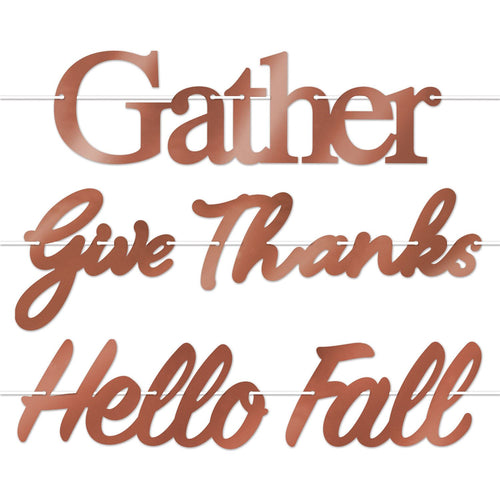 Beistle Foil Fall Thanksgiving Streamer Set - Thanksgiving/Fall | Party Supply