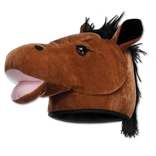 Beistle Plush Horse Head Hat - Farm | Party Supply | Decoration