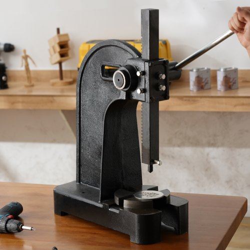 Arbor Press 3 Ton Manual Arbor Press 12.2" Maximum Height Cast Iron Heavy-dut