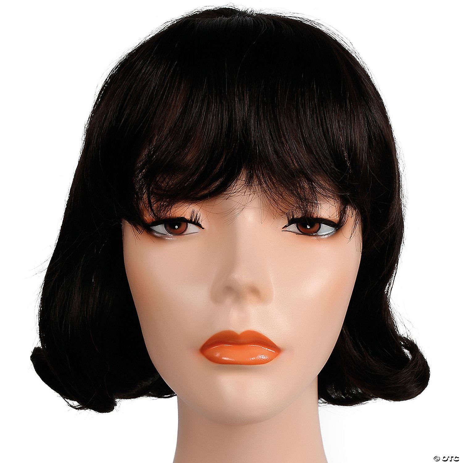 Womens Brown 60s Short Lucy Flip Wig | Brown-Medium