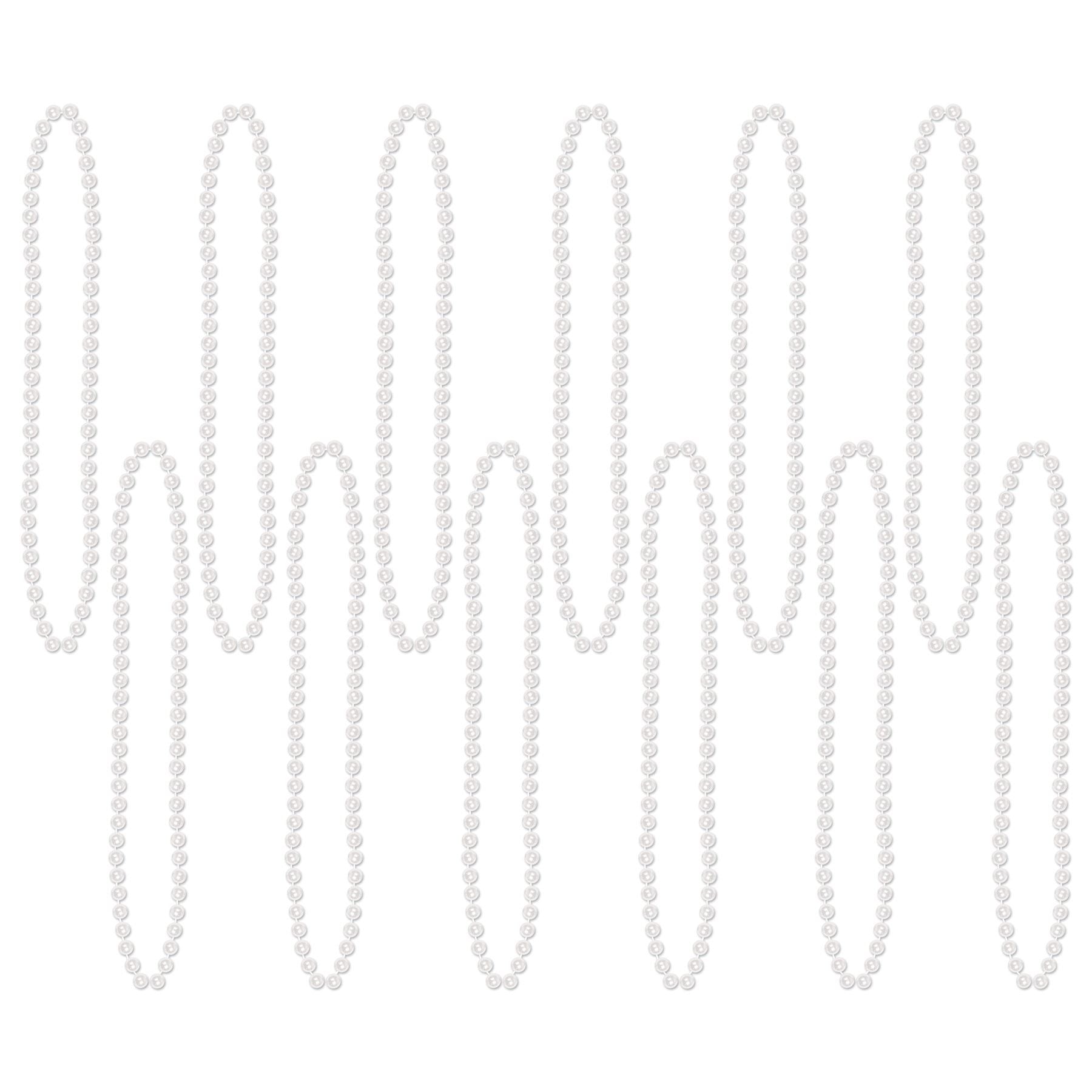 Beistle White Party Beads - General Occasion | Party Supply | Decoration
