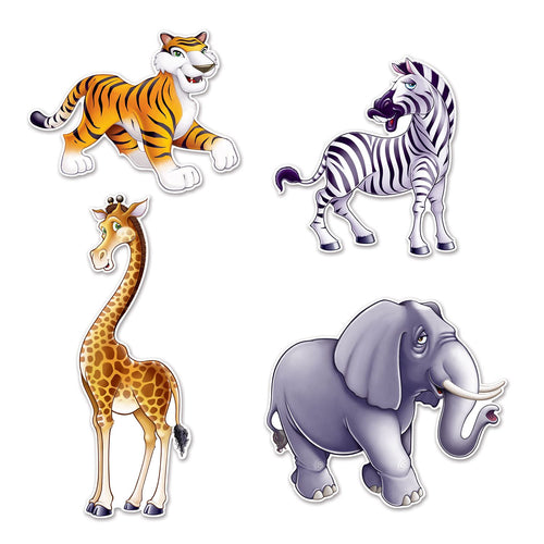 Beistle Jungle Animal Cutouts | Party Supply | Decoration