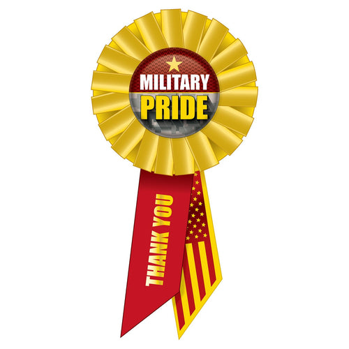 Beistle Military Pride Rosette - Patriotic | Party Supply | Decoration