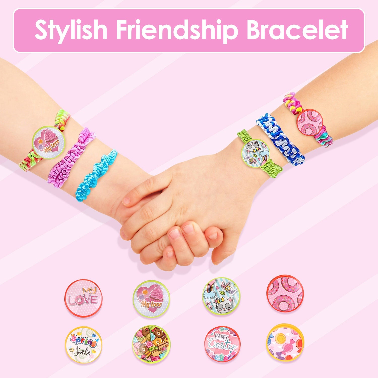 Bracelet Making Kit DIY Arts and Crafts Toys Kids Travel Activity Set Birthday