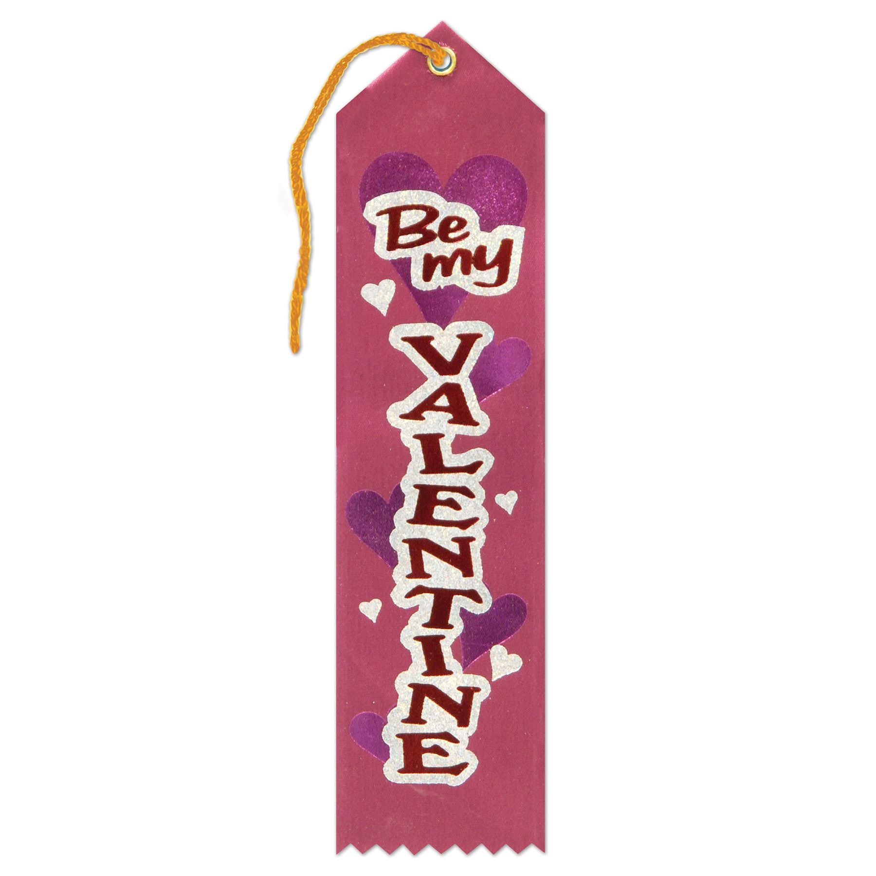 Beistle Be My Valentine Award Ribbon - Valentines | Party Supply | Decoration