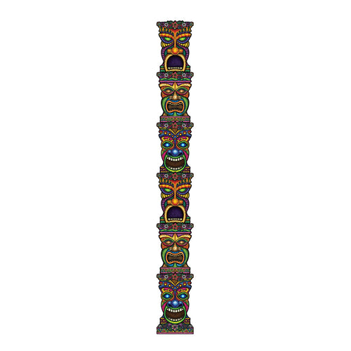 Beistle Jointed Tiki Totem Pole - Party Supply Decoration for Luau