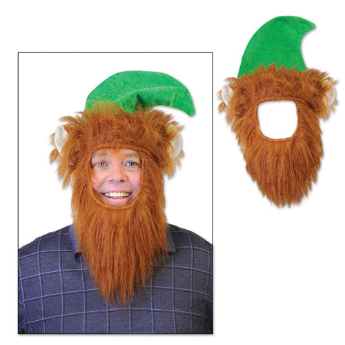 Beistle Green Hat w/Beard - Christmas/Winter | Party Supply | Decoration