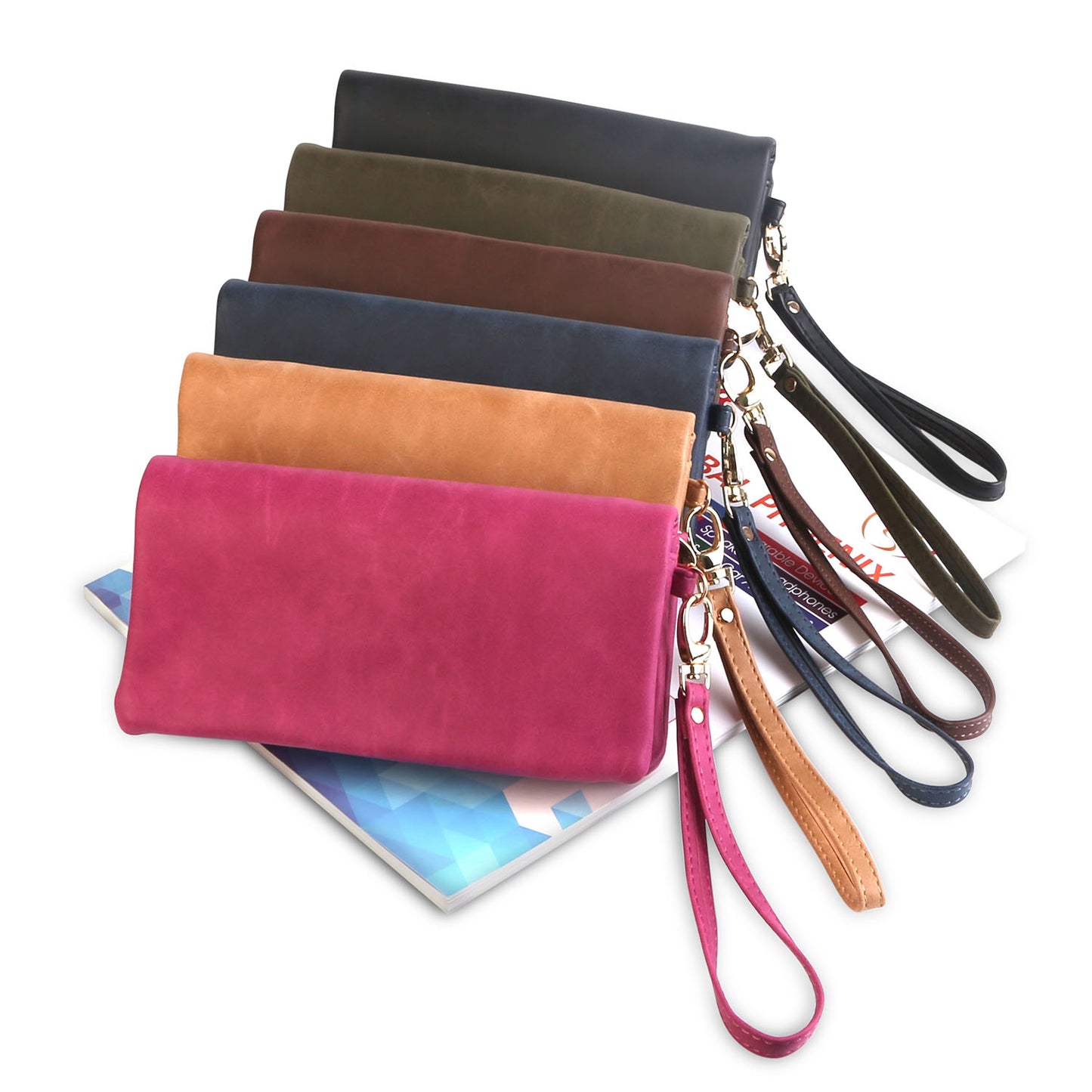 Luxury Women’s Leather Clutch Wallet Card Holder Phone Case Purse Apparel &