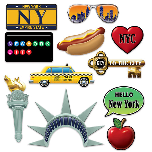 Beistle New York City Photo Fun Signs | Party Supply | Decoration