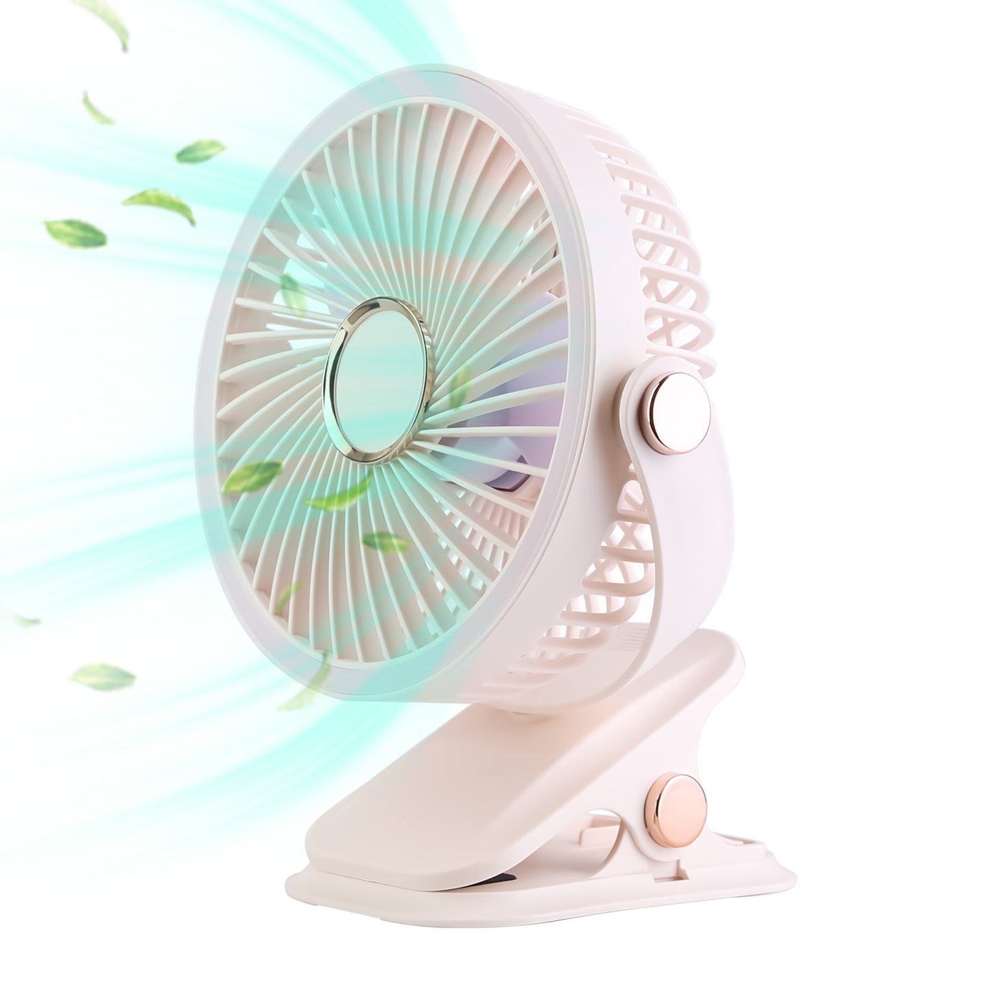 Portable Quiet Clip On Fan With 5 Speeds 3 Brightness 720° Fully Adjustable 9783