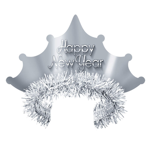 Beistle Silver New Year Tiara - New Years | Party Supply | Decoration