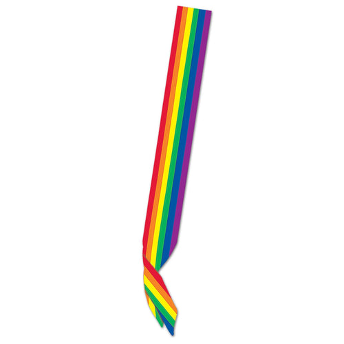Beistle Rainbow Satin Sash | Party Supply | Decoration