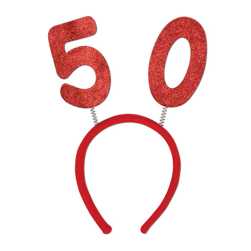 Beistle 50th Glittered Boppers - Birthday-Age Specific | Party Supply