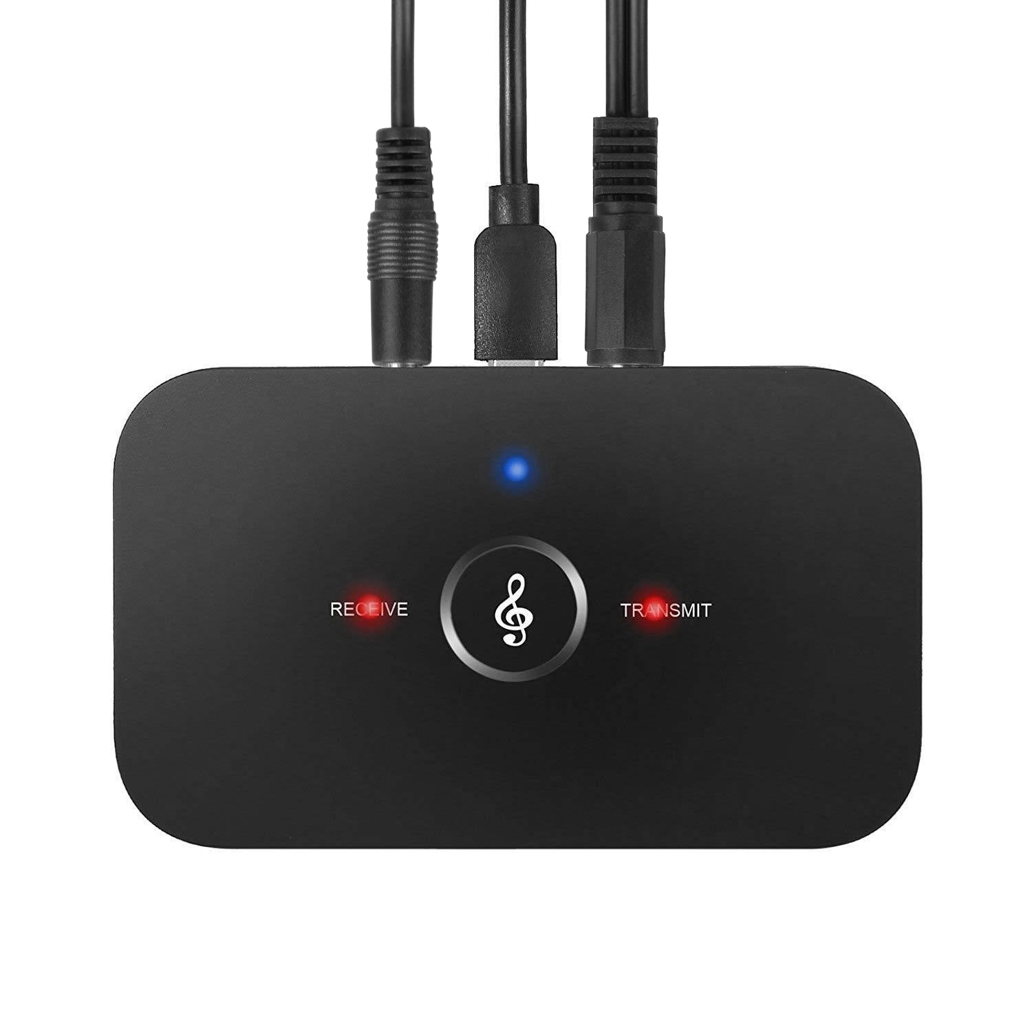 Wireless V5.0 Transmitter Receiver with aptX Low Latency 2-in-1 Wireless 3.5mm
