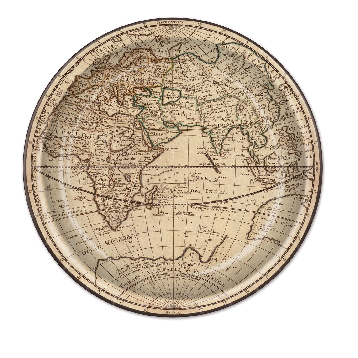 Beistle Around The World Plates | Party Supply | Decoration