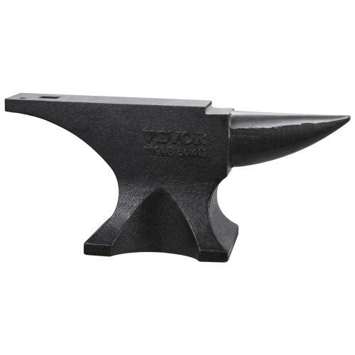 Single Horn Anvil 110lbs Cast Steel Anvil Round Horn Anvil for Blacksmiths