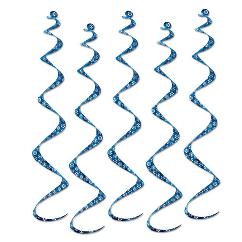 Beistle Printed Snowflake Twirly Whirlys - Christmas/Winter | Party Supply