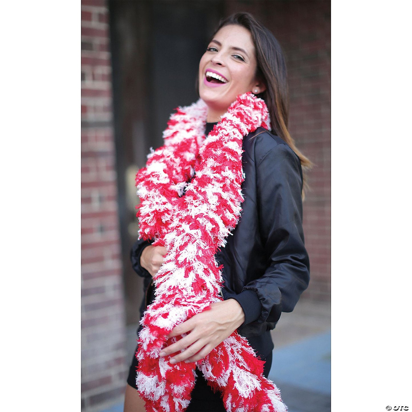 Super Featherless Boa | Red-White
