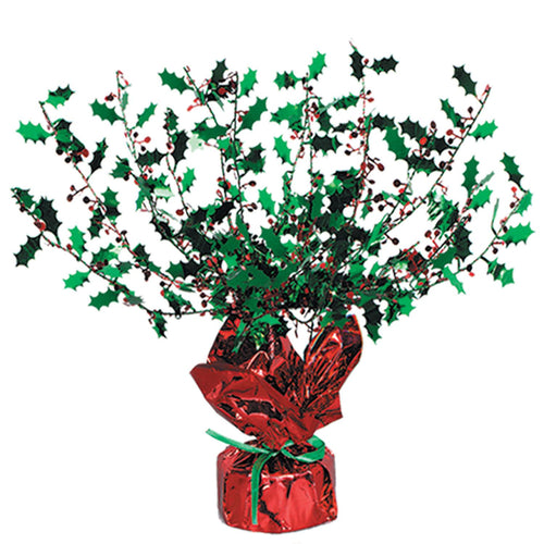 Beistle Holly Berry Gleam N Burst Centerpiece - Christmas/Winter | Party