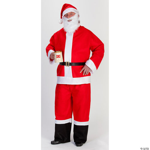 Adult Mens 5-Piece Saloon Spree Santa Suit - Xl