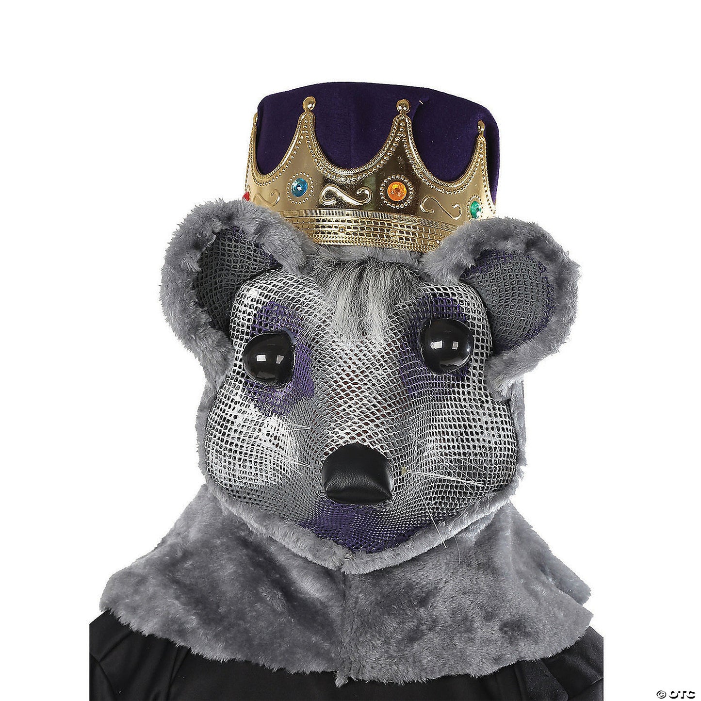 Adult'S Mouse King Headpiece With Purple & Red Crown