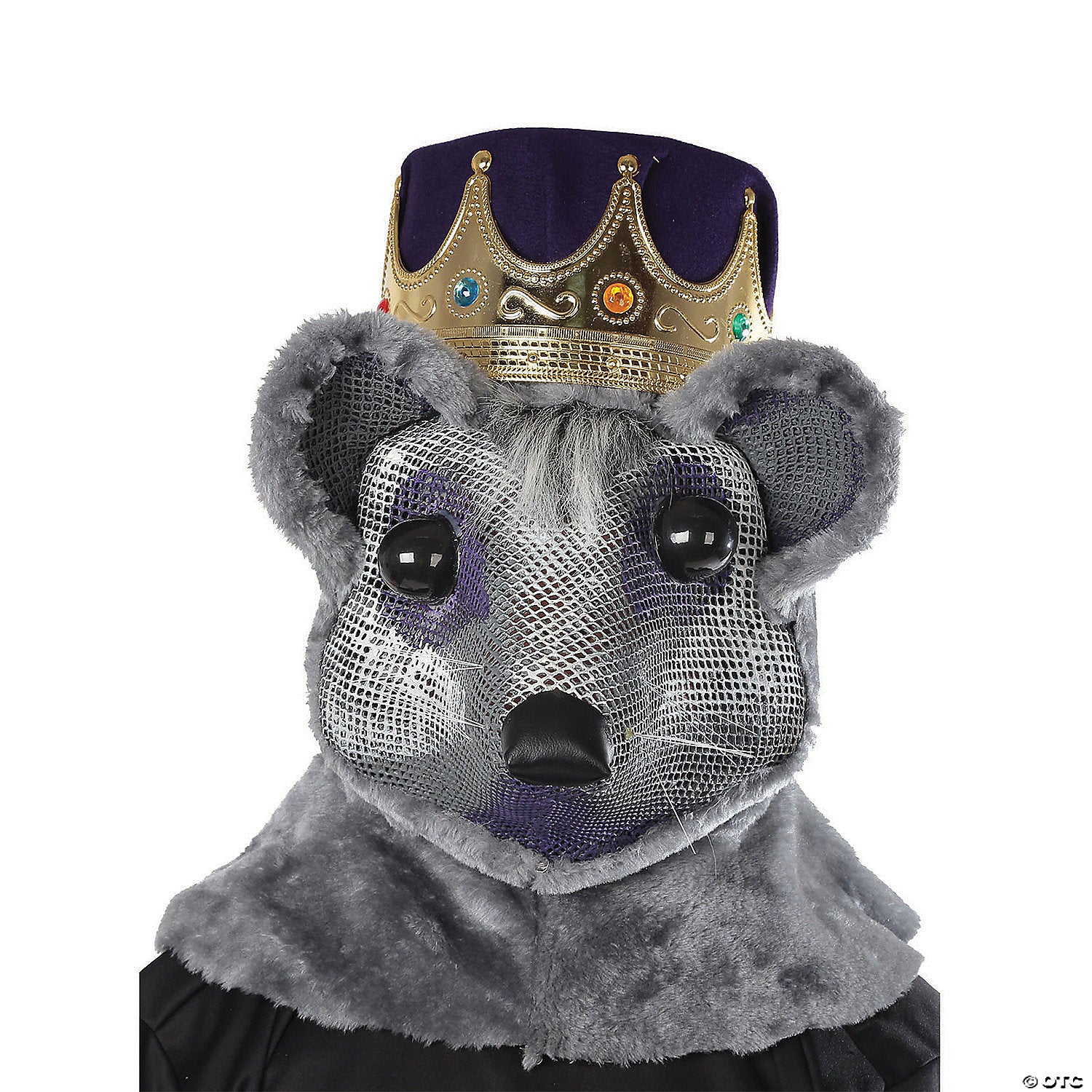 Adult'S Mouse King Headpiece With Purple & Red Crown