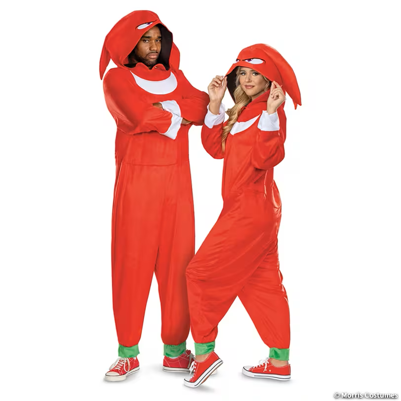 Adults Sonic the Hedgehog 3- Knuckles the Echidna Costume - Small/Medium 38-40