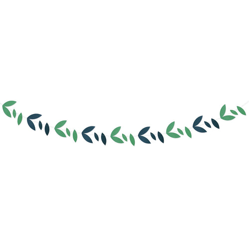 Beistle Green Leaves Garland - Jungle | Party Supply | Decoration
