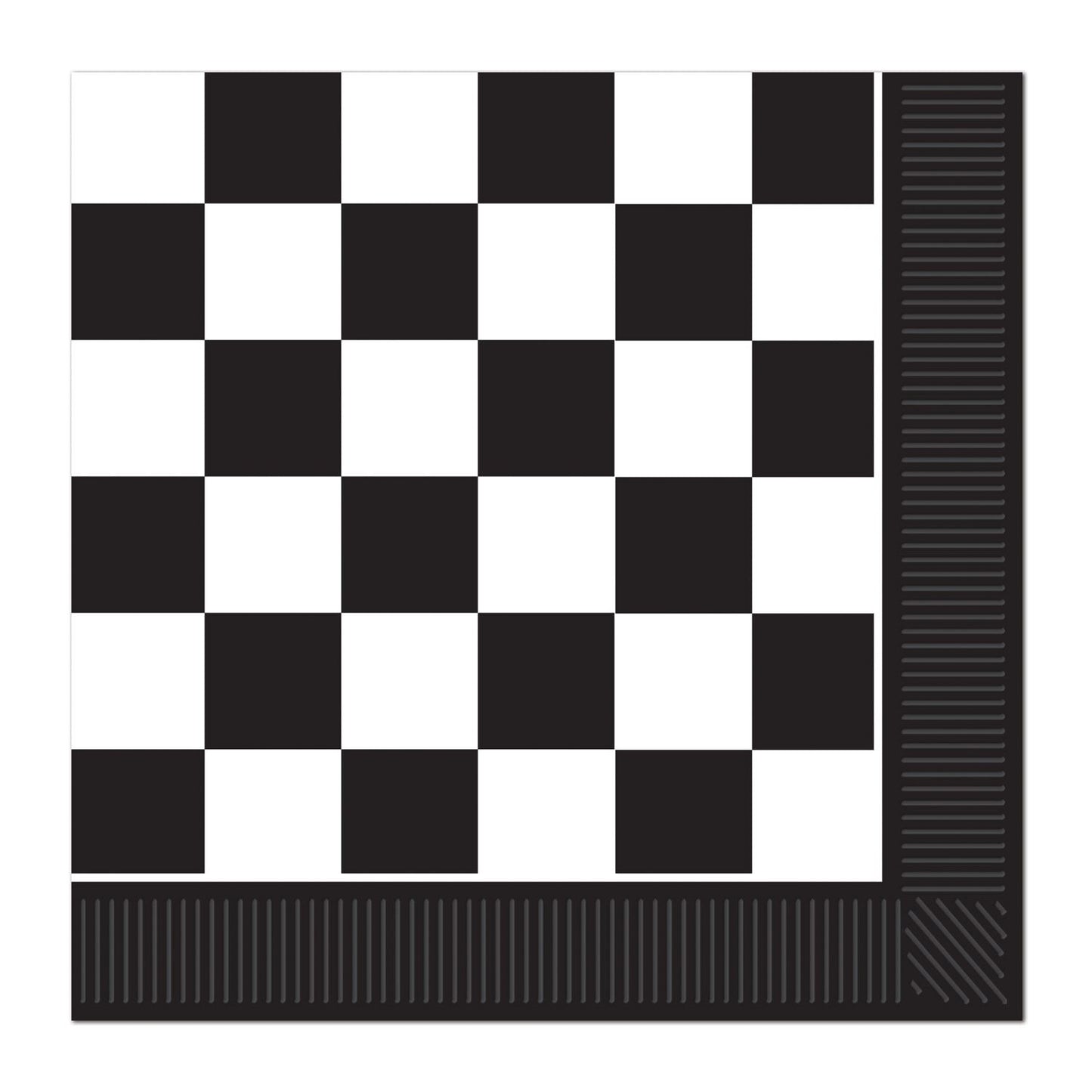 Beistle Checkered Luncheon Napkins - Racing | Party Supply | Decoration