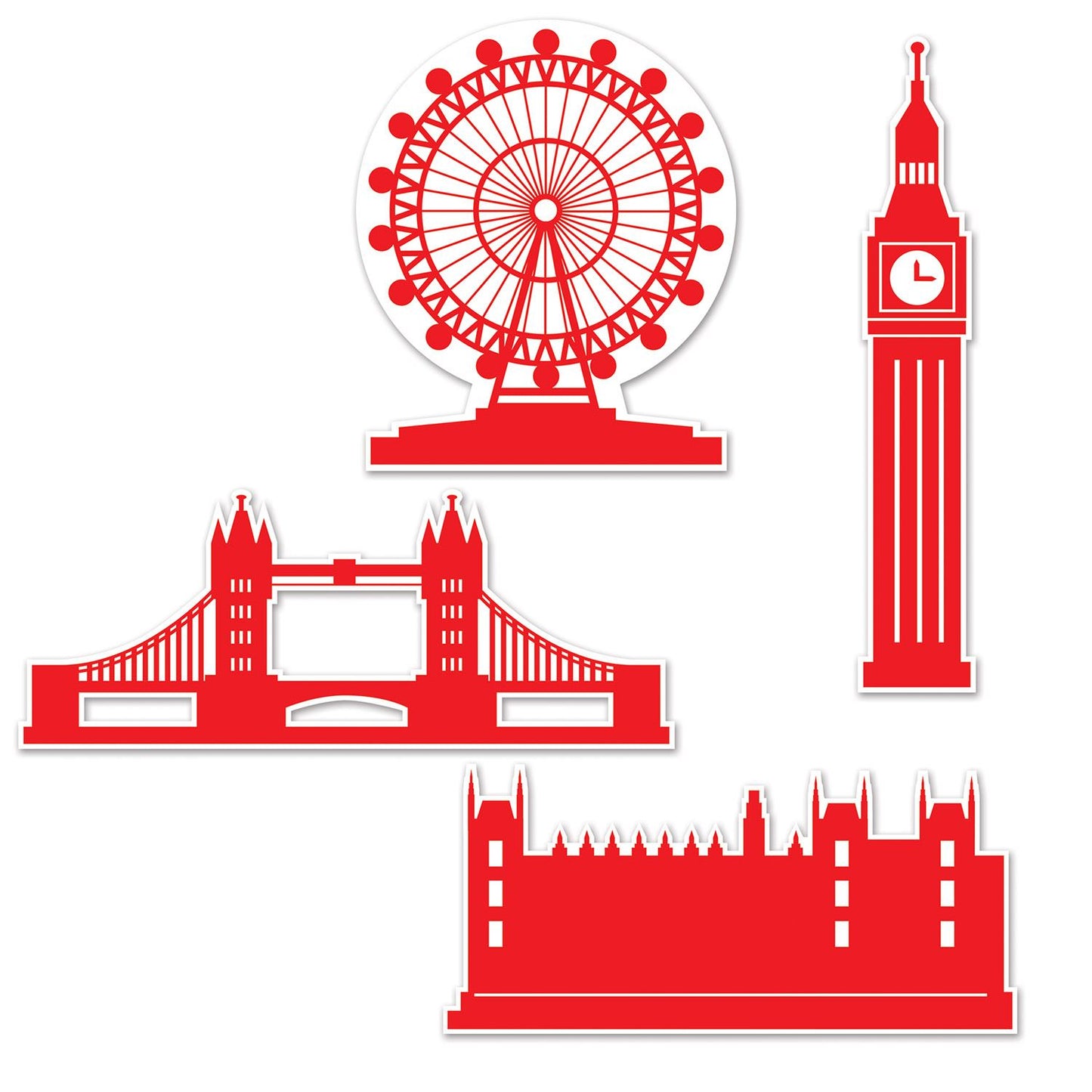 Beistle London Silhouettes - British | Party Supply | Decoration