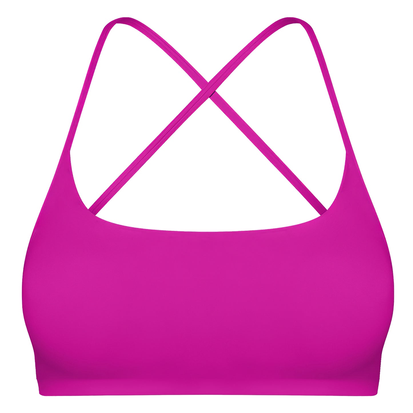Women Cross Back Sport Bras Padded Strappy Crop Open Back Low Impact Bras Sexy